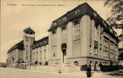 Ak Potsdam in Brandenburg, Königl. Handels- und Gewerbeschule für Mädchen