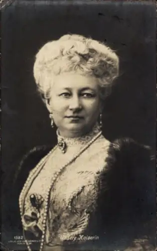 Ak Kaiserin Auguste Viktoria, Portrait, Liersch 1582