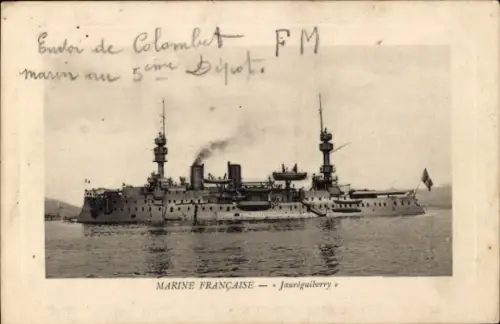 Passepartout Ak Marine Nationale Française, Jaureguiberry