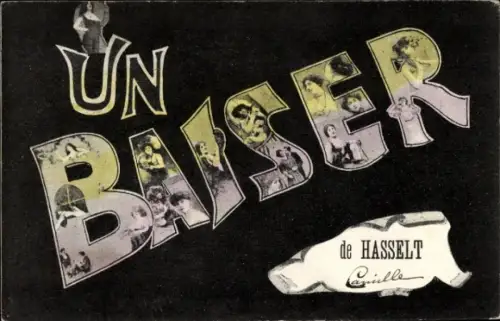 Buchstaben Ak Hasselt, Frauen-Porträts