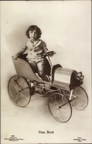 Ak Prins Bertil von Schweden, Auto