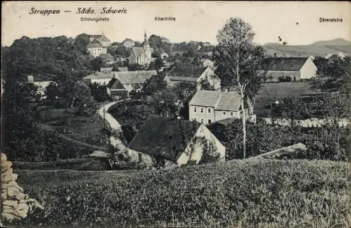 Ak Struppen Sächsische Schweiz,  Sachs. Schweiz, Erholungsheim, Alberthöhe, Bärensteine