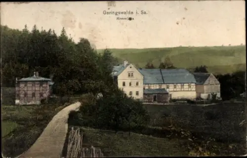 Ak Geringswalde Sachsen,  Rinnmühle, Landschaft, Gebäude