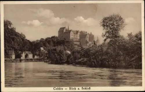 Ak Colditz in Sachsen, Schloss, Mulde
