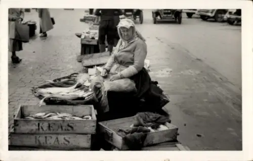 Foto Ak København Kopenhagen Dänemark, Händlerin, Markt
