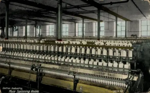 PC Cotton Industry, Mule Spinning Room