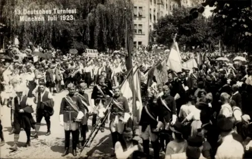 Ak München, 13. Deutsches Turnfest 1923, Festzug