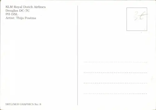 Ak KLM Royal Dutch Airlines, Douglas DC-7C, Flugzeug