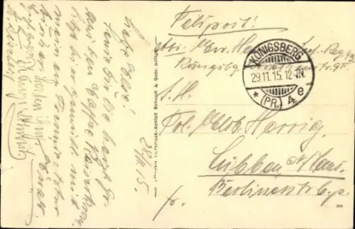 Lied Ak Seemanns Los, I. WK