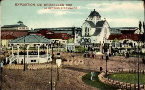 Ak Bruxelles Brüssel, Weltausstellung 1910, Deutsche Sektion