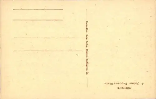 Ak München, Johann Nepomuk-Kirche