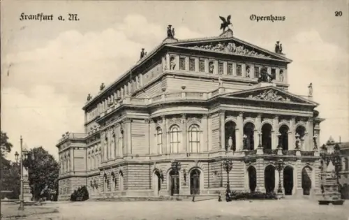 Ak Frankfurt am Main, Opernhaus,  , 1910