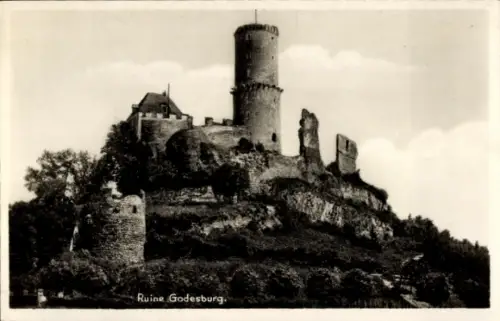 Ak Bad Godesberg Bonn am Rhein, Godesburg, Ruine   Ruine, Fotografie