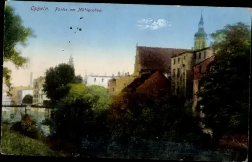 Ak Opole Oppeln Schlesien,  am Mühlgraben