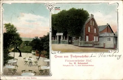 Ak Hamburg Mitte Finkenwerder, Finkenwärder Hof