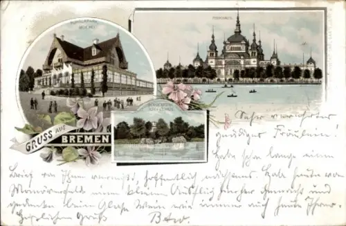Litho Hansestadt Bremen, Bürgerpark, Parkhaus