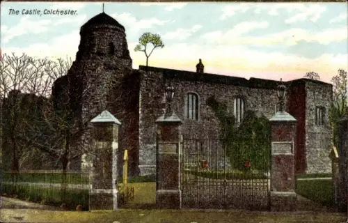 Ak Colchester Essex England, Castle