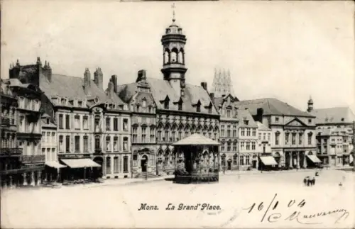 CPA Mons Wallonie Hainaut, Grand' Place