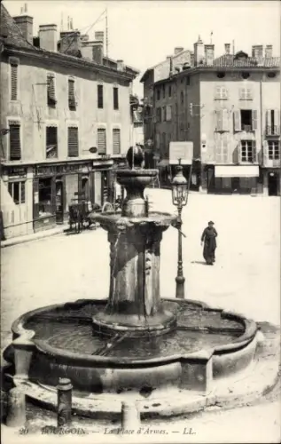 CPA Bourgoin Isère, Place d'Armes