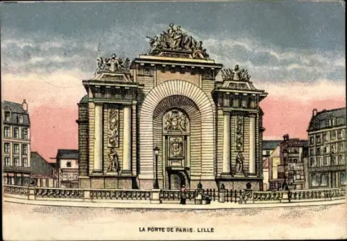 Ak Lille Nord, La Porte de Paris,   Architektur, 
