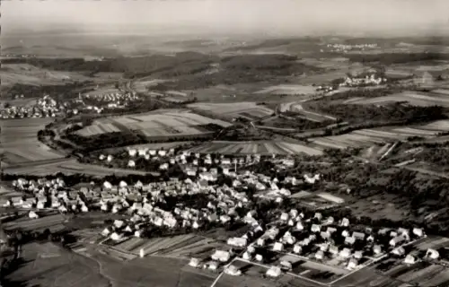 Ak Riederich bei Reutlingen, Fliegeraufnahme