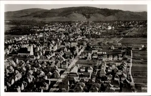 Ak Fellbach in Württemberg, Fliegeraufnahme