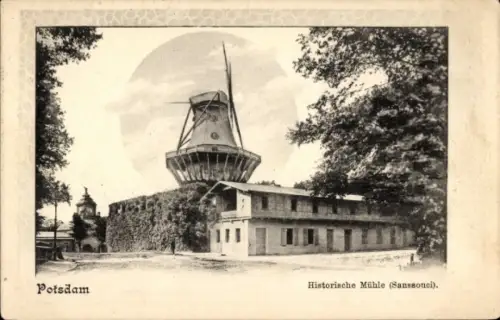 Ak Potsdam, Historische Mühle, Sanssouci