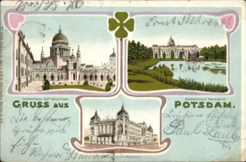 Litho Potsdam, Stadtschloss, Postamt