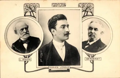 Passepartout Ak Schriftsteller L Aigoin,Hugues Leroux,Bergerat, Les Annales Politiques et Literaires