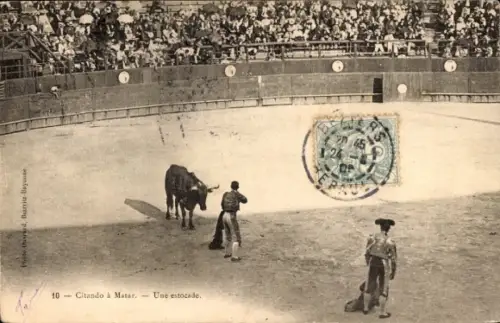 Ak Corrida de Toros, Citando a Matar, Estocade
