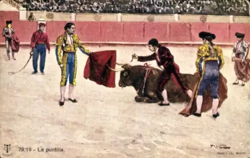 Künstler Ak Corrida de Toros, La Puntilla