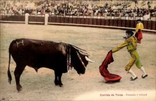 Ak Corrida de Toros, Estocada a volapie