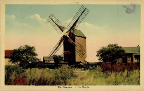 Ak En Beauce Loiret, Windmühle