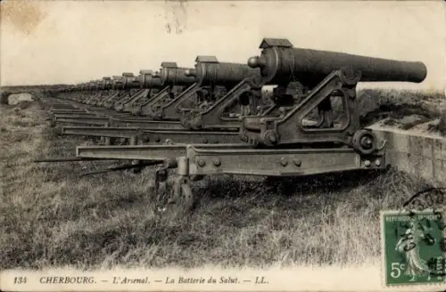 CPA Cherbourg-Manche, L'Arsenal, La Batterie du Salut