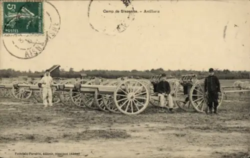 CPA Camp de Sissonne, Artillerie