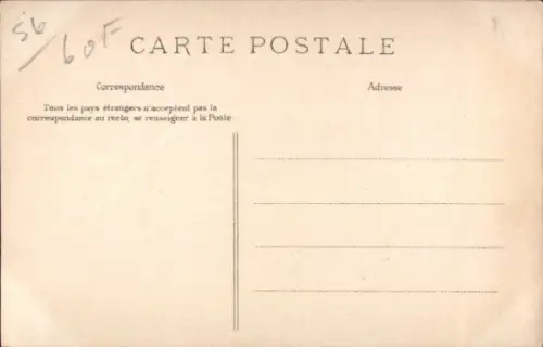 CPA Quiberon Morbihan, Le port haliguen, Vue générale, Le Phare