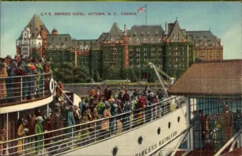 PC Victoria British Columbia Canada, Empress Hotel, Dampfer Princess Kathleen