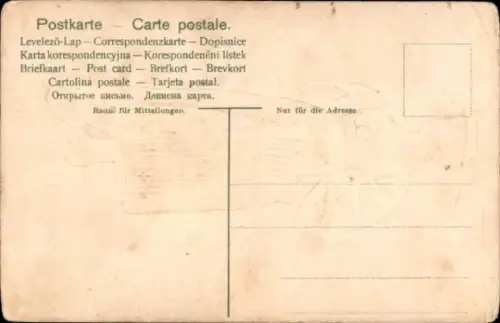 Präge Material Ak Frau in Volkstracht, Korb