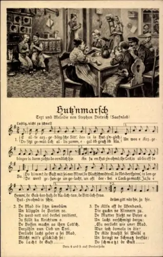 Lied Ak Dietrich, Stephan, Hutz'nmarsch, Klöpplerinnen