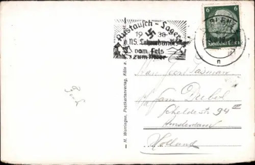 Ak Rolandseck Remagen am Rhein, Rolandsbogen, Gesamtansicht