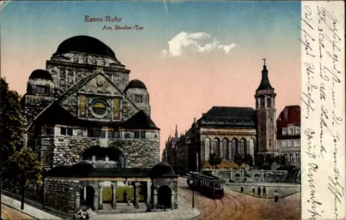 Judaika Ak Essen im Ruhrgebiet, Synagoge, Am Steeler Tor