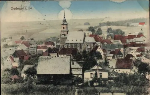 Ak Oederan in Sachsen, Gesamtansicht