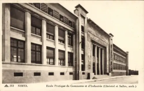 CPA Nîmes Gard, Ecole Pratique de Commerce et d'Industrie