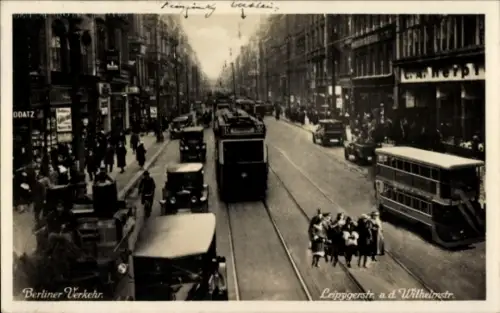 Ak Berlin Mitte, Leipziger Straße, Wilhelmstraße