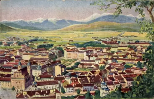 Künstler Ak Ljubljana Laibach Slowenien, Panorama