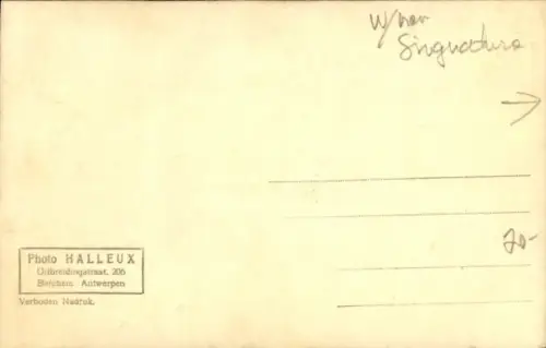 Ak Opernsängerin? Mary Rizzini, Autogramm