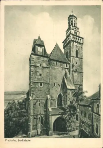 Ak Prachatice Prachatitz Südböhmen, Stadtkirche
