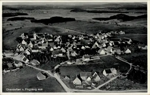 Ak Oberstetten Hohenstein in Baden Württemberg, Luftaufnahme