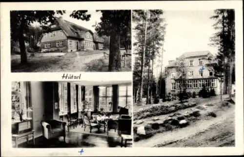 Ak Hützel Bispingen, Blick zum Müttergenesungsheim, Innenansicht