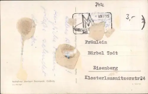 Ak Gößnitz in Thüringen, Blick auf die Goethestraße